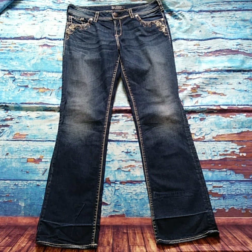 Silver Suki Flap 17 Jeans 32/33 - Picture 2 of 8
